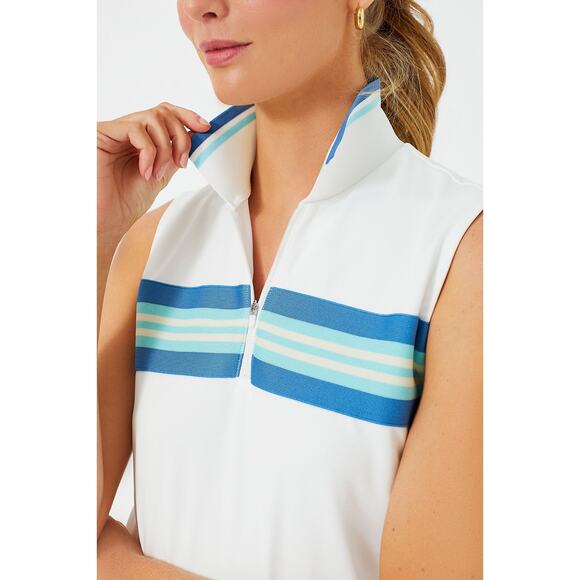 TUCKERNUCK Lisbon Stripe Pique Cadwell Tennis Dress NWT Size Large - Picture 10 of 10